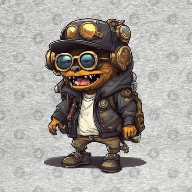 Cute steam punk Monster by Ezhael